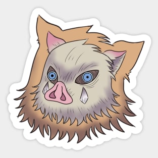 Inosuke boar head Sticker